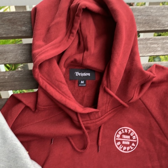 BRIXTON MFG COMPANY Gray Hoodie Sweatshirt - Picture 4 of 6